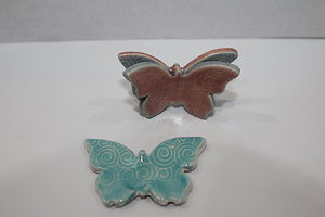 Clay at Home. butterflies at home